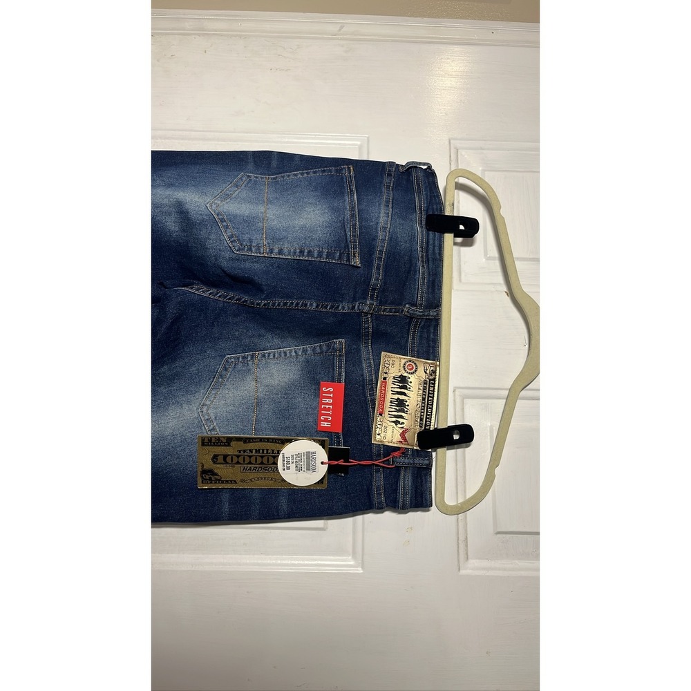 Hard Soda Mens Blue Skinny Slim Stretch Denim Sz 36‎